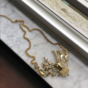 Deer with antlers necklace